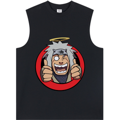 Longline Loose Tank Top - JIRAIYA SENSEI