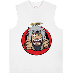 Longline Loose Tank Top - JIRAIYA SENSEI