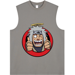 Longline Loose Tank Top - JIRAIYA SENSEI