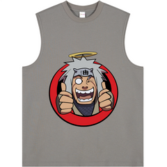 Longline Loose Tank Top - JIRAIYA SENSEI