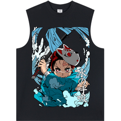 Longline Loose Tank Top - TANJIRO