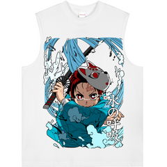 Longline Loose Tank Top - TANJIRO