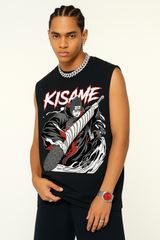 Unisex Longline Loose Tank Top - KISAME