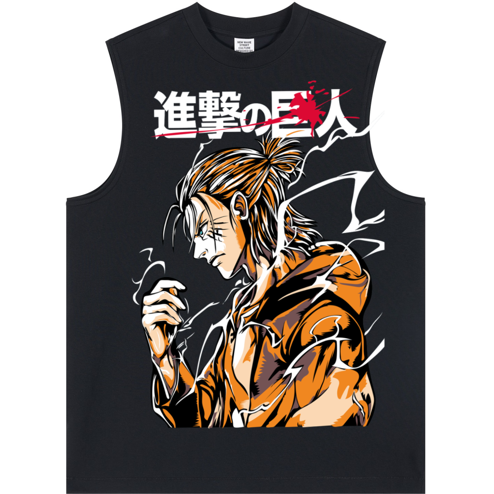 Unisex Longline Loose Tank Top EREN - AOT