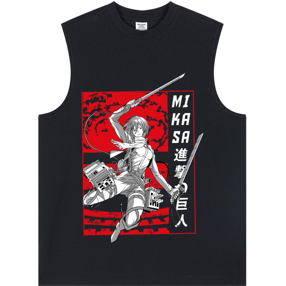 Longline Loose Tank Top - MIKASA