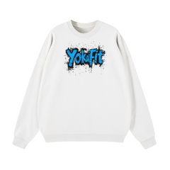 Lightweight Oversized Crewneck Sweatshirt - BLUE YOKAIFIT
