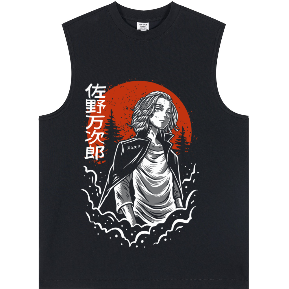 Unisex Longline Loose Tank Top - MIKEY TOKYO REVENGERS