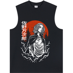 Unisex Longline Loose Tank Top - MIKEY TOKYO REVENGERS