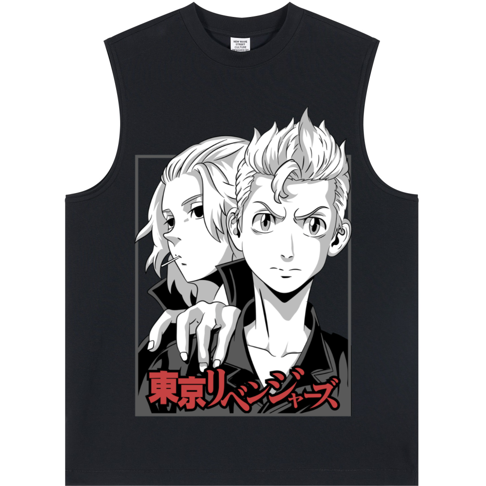 Longline Loose Tank Top - TAKEMISHI & MIKEY